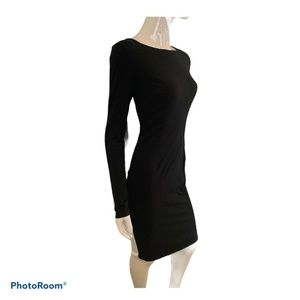 New Party pencil Stretch Black White Dress Medium